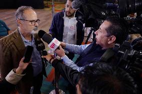 Xóchitl Gálvez, Representative Of The Frente Amplio Por México And Candidate For The Presidency Of Mexico In 2024, Meets With Ac