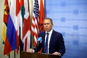 Israeli Representative To United Nations Press Confernce Regarding Hamas Attack On Israel