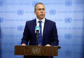 Israeli Representative To United Nations Press Confernce Regarding Hamas Attack On Israel