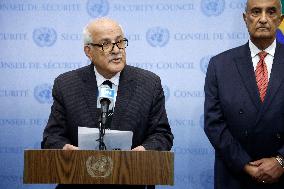 Palestinian Respobnse To The Israeli Counter Attack Press Conference At The United Nations