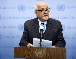 Palestinian Respobnse To The Israeli Counter Attack Press Conference At The United Nations