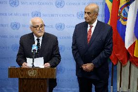 Palestinian Respobnse To The Israeli Counter Attack Press Conference At The United Nations