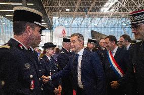 Gerald Darmanin And Aurelien Rousseau At National Firefighters Congress - Aussonne