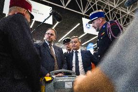 Gerald Darmanin And Aurelien Rousseau At National Firefighters Congress - Aussonne