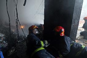 Fire Breaks Out At A Kakrail Building - Dhaka