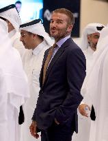 David Beckham At The Geneva Motor Show - Doha