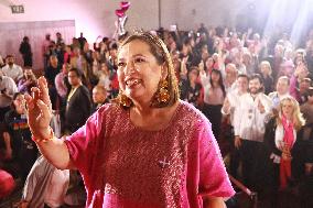 Presidential Candidate Xochitl Galvez Campaigns - Mexico City