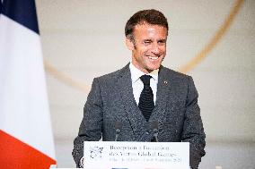 Macron Receives Athletes - Paris