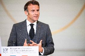 Macron Receives Athletes - Paris