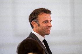 Macron Receives Athletes - Paris