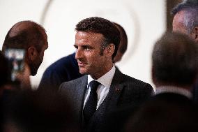 Macron Receives Athletes - Paris