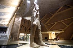 EGYPT-GIZA-GRAND EGYPTIAN MUSEUM-NIGHT VIEW
