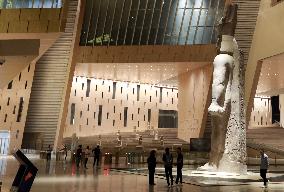 EGYPT-GIZA-GRAND EGYPTIAN MUSEUM-NIGHT VIEW