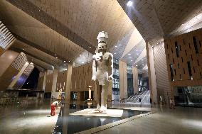 EGYPT-GIZA-GRAND EGYPTIAN MUSEUM-NIGHT VIEW