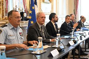 Security Meeting On Strengthening Security At Jewish Community Sites - Paris