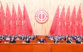 CHINA-BEIJING-XI JINPING-ACFTU-18TH NATIONAL CONGRESS (CN)