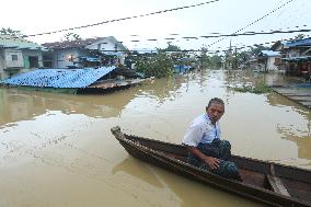 MYANMAR-BAGO-HEAVY RAIN-FLOODS