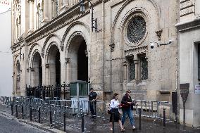 Increased security measures at Jewish temples - Paris