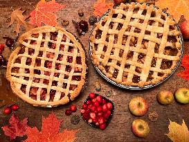 Homemade Pies During The Autumn Season