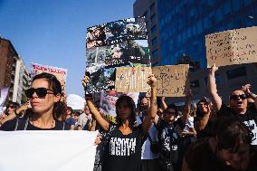 The Protest Of Animal Rights Activists For The Killing Of Pigs In The Shelter Santuario Progetto Cuori Liberi Of Sairano In Mila