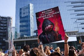 The Protest Of Animal Rights Activists For The Killing Of Pigs In The Shelter Santuario Progetto Cuori Liberi Of Sairano In Mila