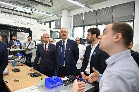 Jean-Noel Barrot And Roland Lescure Visit To Corwave's New Premises - Clichy