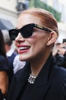 Jessica Chastain Celebrity Sightings In Milan