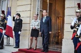 Elisabeth Borne welcomes Prime Minister of South Korea - Paris