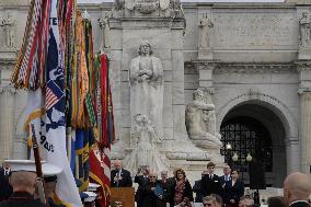 Columbus Assoc. Hold A Columbus Day Ceremony