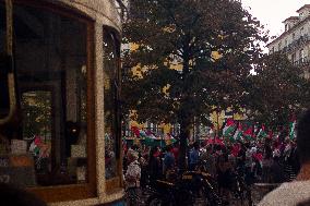 Protest In Portugal To Support Palestine