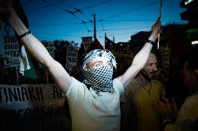 Palestinian Protest At The Israeli Embassy In Athens 10/9/23