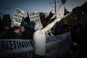 Palestinian Protest At The Israeli Embassy In Athens 10/9/23