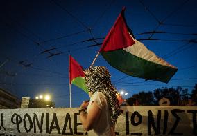 Palestinian Protest At The Israeli Embassy In Athens 10/9/23