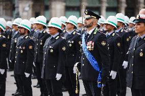 The Celebration For The 163rd Anniversary Of The Foundation Of The Local Police Corps In Piazza Duomo In Milan