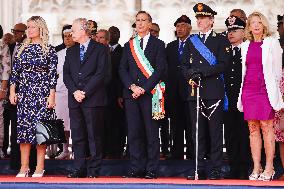 The Celebration For The 163rd Anniversary Of The Foundation Of The Local Police Corps In Piazza Duomo In Milan