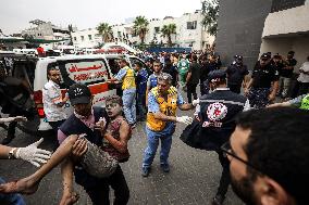 Aftermath Of Israeli Air Strikes In Gaza