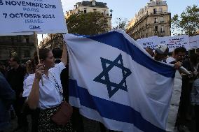 Demonstration In Paris In Support Of Israel