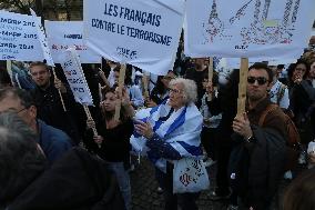 Demonstration In Paris In Support Of Israel