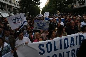 Demonstration In Paris In Support Of Israel