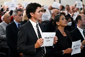 Trudeau Speaks At A Rally In Support Of Israel - Ottawa