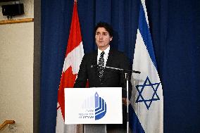 Trudeau Speaks At A Rally In Support Of Israel - Ottawa