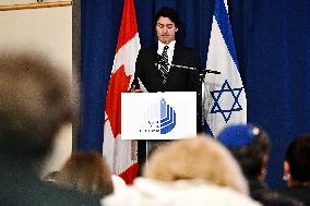 Trudeau Speaks At A Rally In Support Of Israel - Ottawa