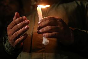 Candle Light Vigil For Israel- Palestine Conflict Victims