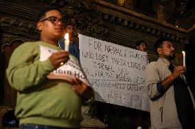 Candle Light Vigil For Israel- Palestine Conflict Victims