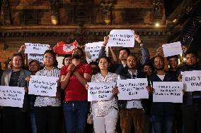 Candle Light Vigil For Israel- Palestine Conflict Victims