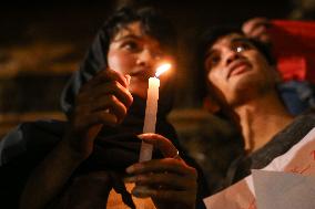 Candle Light Vigil For Israel- Palestine Conflict Victims