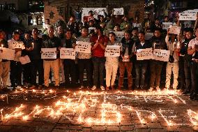 Candle Light Vigil For Israel- Palestine Conflict Victims