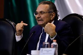 Octavio Romero, Director Of Mexican Oil, Appears Before Congressmen