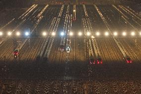 Trains Run in Nanjing