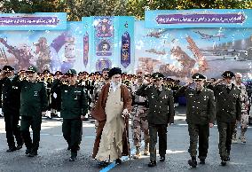 Supreme Leader Ayatollah Khamenei Attends Graduation Ceremony of Army Cadets